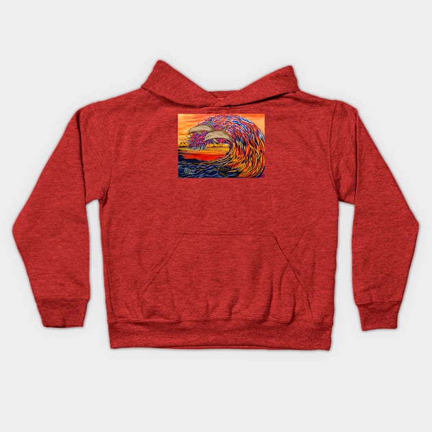 Riding the Wave Kids Hoodie by Matt Starr Fine Art